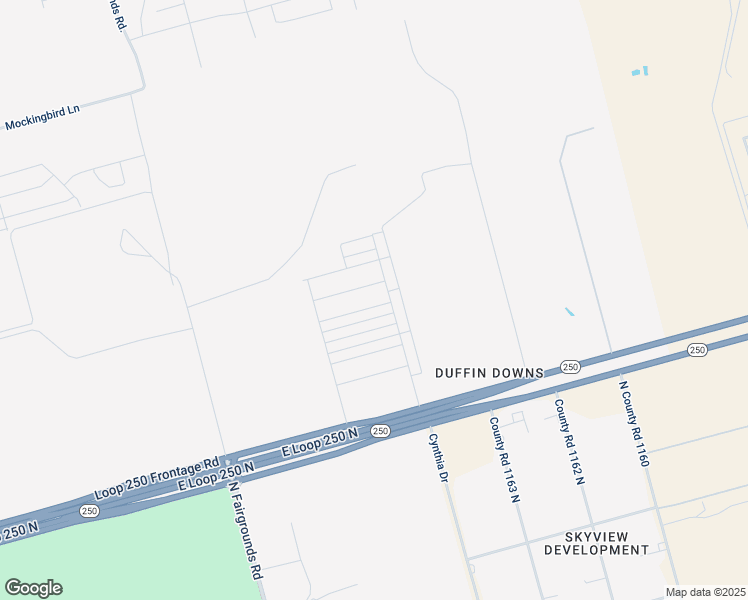 map of restaurants, bars, coffee shops, grocery stores, and more near 2613 Texas 250 Loop in Midland