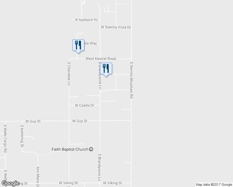 map of restaurants, bars, coffee shops, grocery stores, and more near 10616 South Sierrita Mountain Road in Tucson