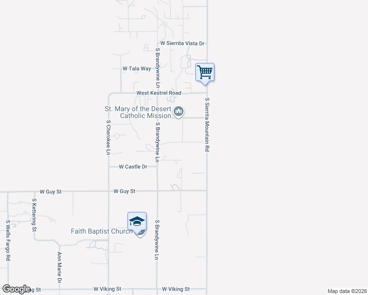 map of restaurants, bars, coffee shops, grocery stores, and more near 10616 South Sierrita Mountain Road in Tucson