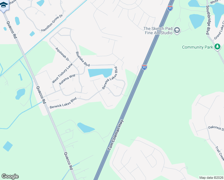 map of restaurants, bars, coffee shops, grocery stores, and more near 12 Parish Way in Pooler