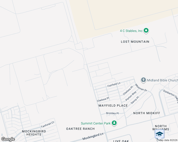 map of restaurants, bars, coffee shops, grocery stores, and more near 2901-2999 Passage Way in Midland