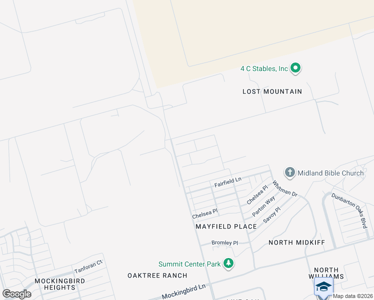 map of restaurants, bars, coffee shops, grocery stores, and more near 2901-2999 Passage Way in Midland