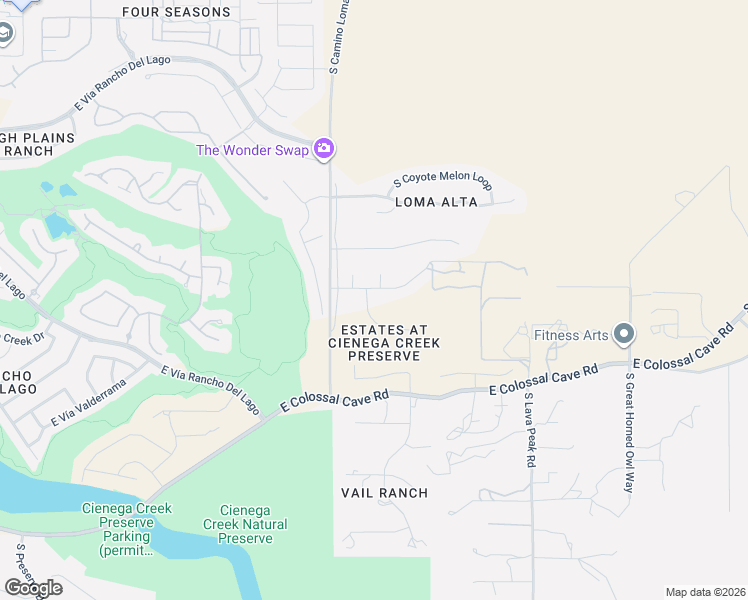 map of restaurants, bars, coffee shops, grocery stores, and more near 10749 South Helens Dome Court in Vail