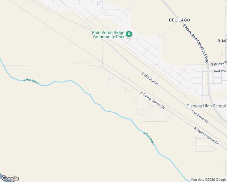 map of restaurants, bars, coffee shops, grocery stores, and more near 12150 East Old Vail Road in Tucson