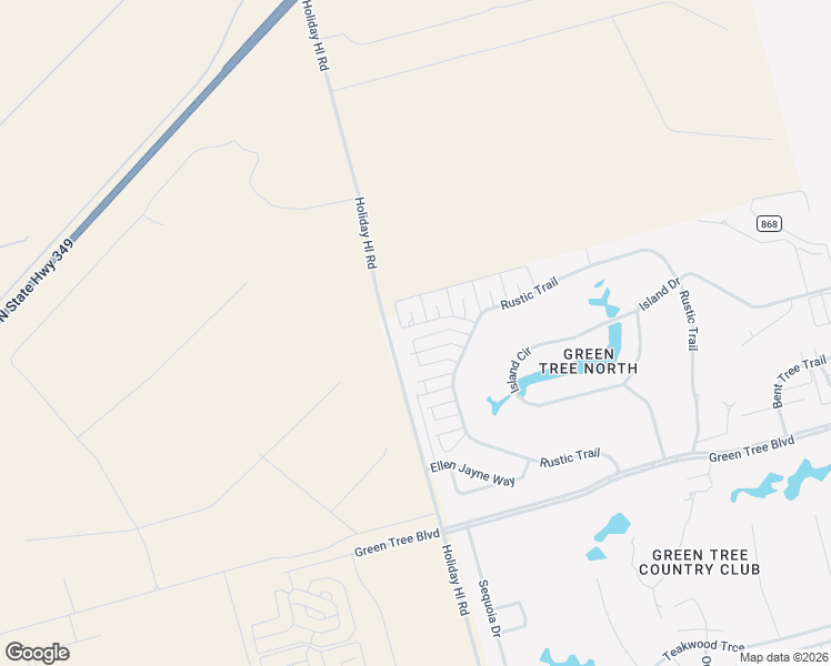 map of restaurants, bars, coffee shops, grocery stores, and more near 5317 Shady Bend Ct in Midland