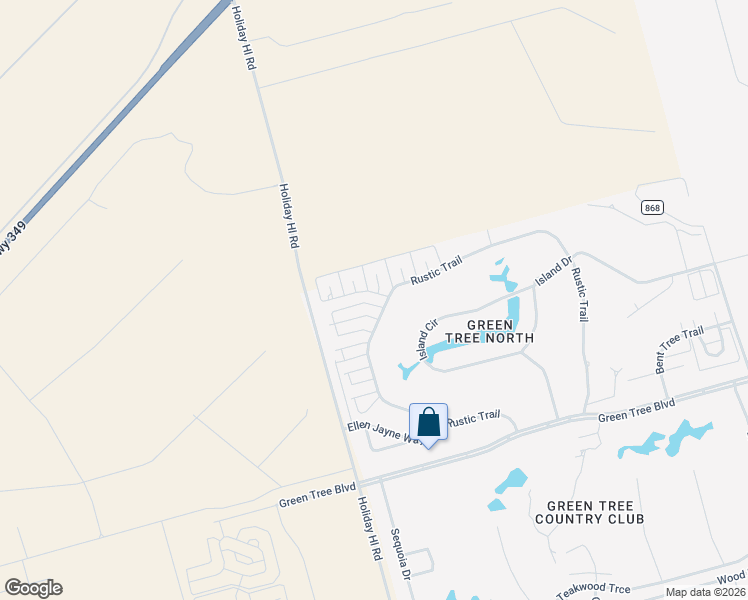 map of restaurants, bars, coffee shops, grocery stores, and more near 7005 Ridgeboro Court in Midland