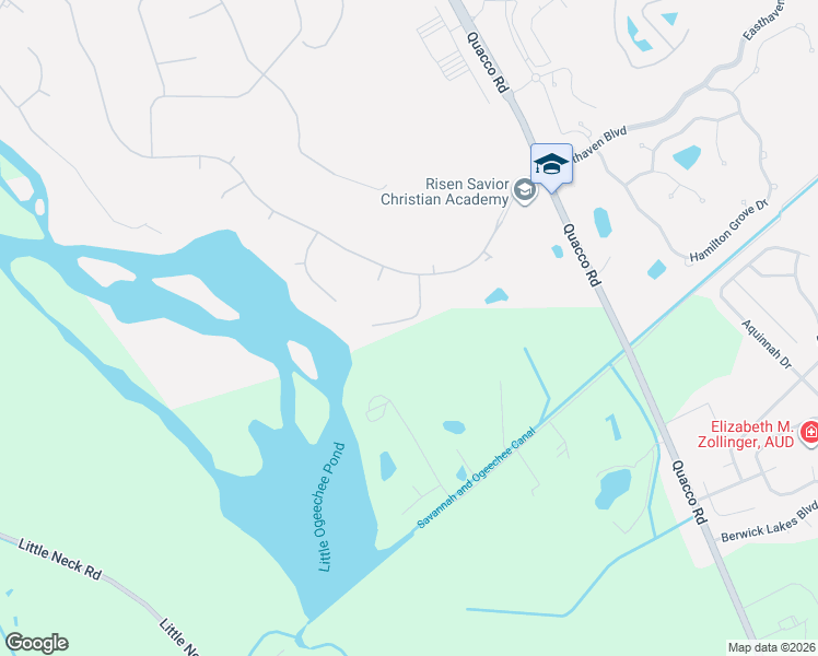 map of restaurants, bars, coffee shops, grocery stores, and more near 116 Kent Trail in Pooler