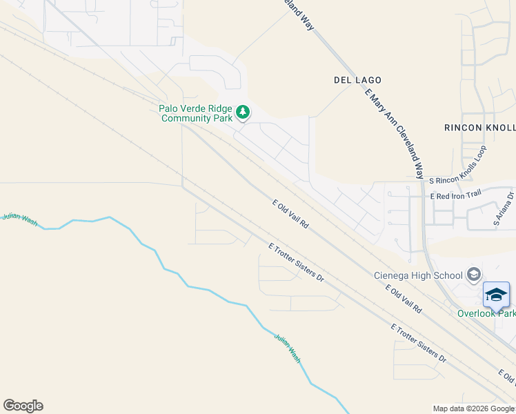 map of restaurants, bars, coffee shops, grocery stores, and more near 12150 East Old Vail Road in Tucson