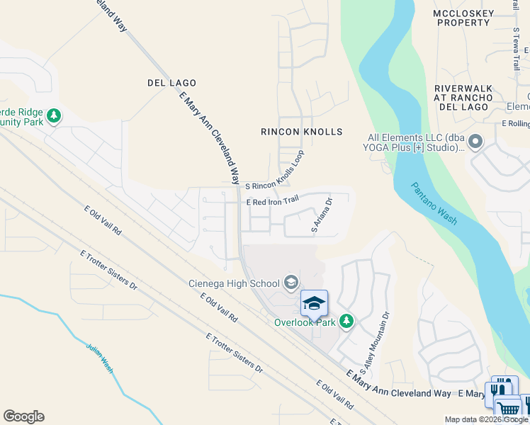 map of restaurants, bars, coffee shops, grocery stores, and more near 12660 East Mandell Pass in Vail