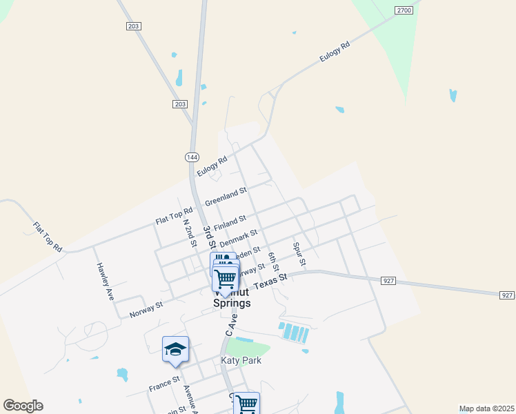 map of restaurants, bars, coffee shops, grocery stores, and more near 179 Finland Street in Walnut Springs