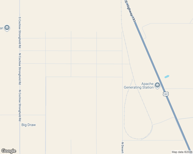 map of restaurants, bars, coffee shops, grocery stores, and more near West Waco Street in Cochise