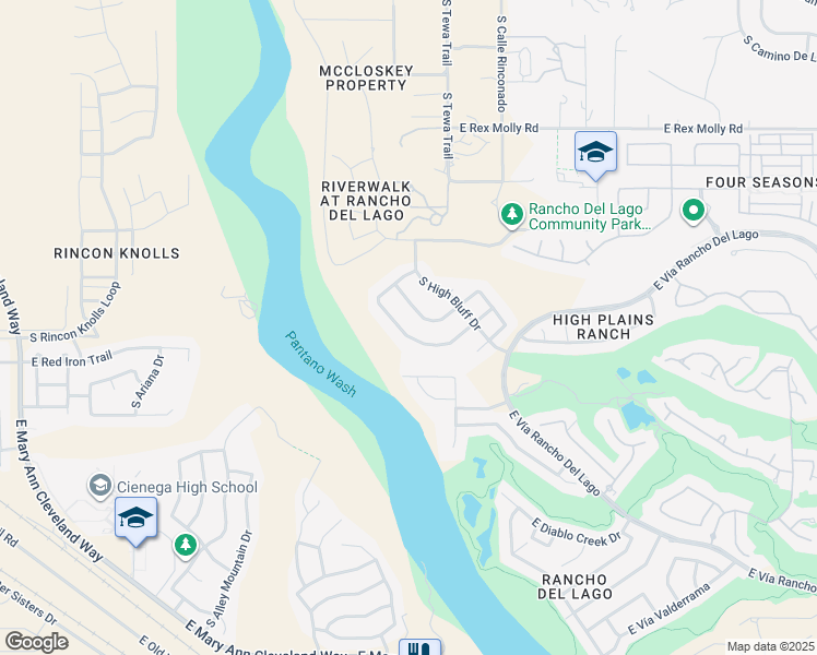 map of restaurants, bars, coffee shops, grocery stores, and more near 10444 South Cutting Horse Drive in Vail