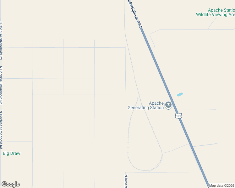 map of restaurants, bars, coffee shops, grocery stores, and more near West Waco Street in Cochise