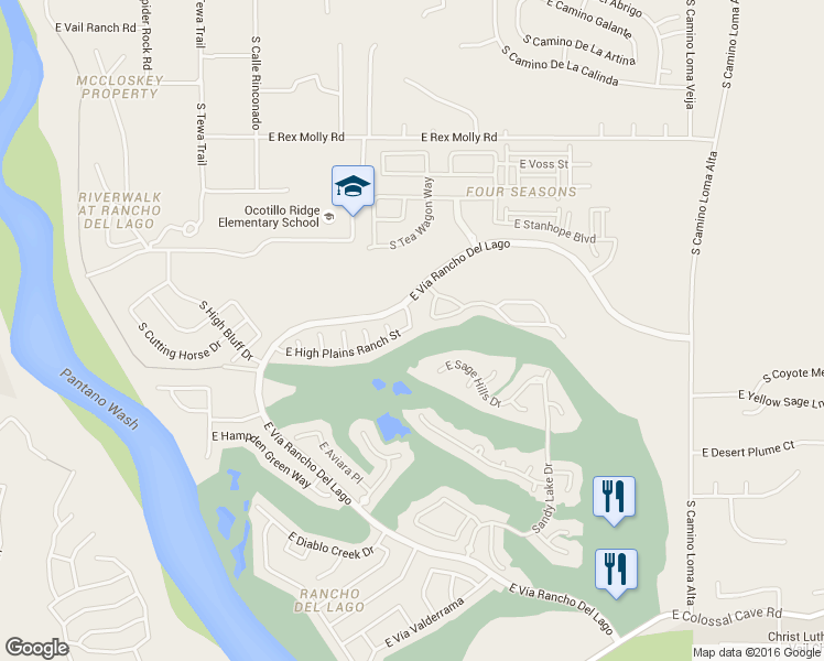 map of restaurants, bars, coffee shops, grocery stores, and more near 10399 South Avenger Lane in Vail