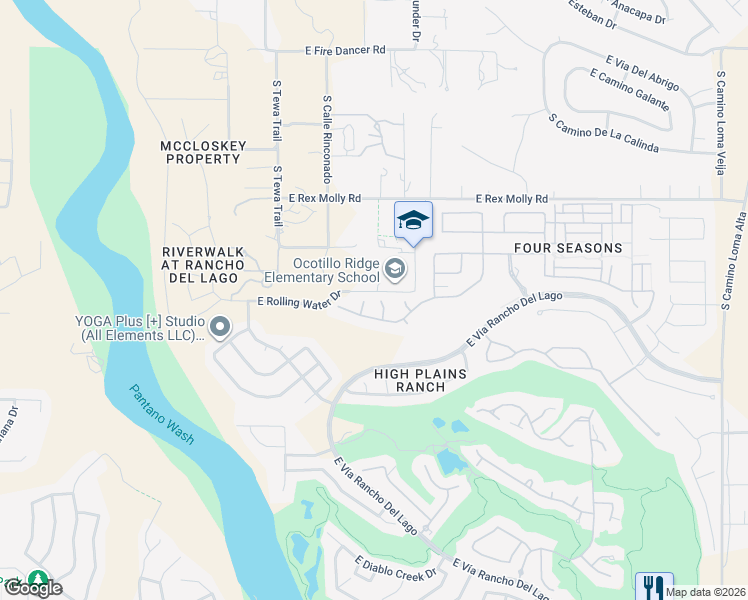 map of restaurants, bars, coffee shops, grocery stores, and more near 10363 South Tea Wagon Way in Vail