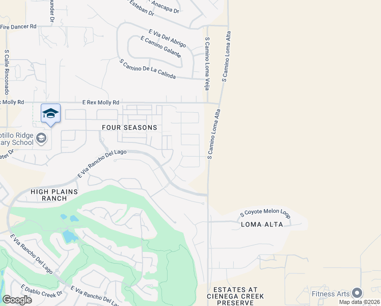map of restaurants, bars, coffee shops, grocery stores, and more near 14216 East Axle Drive in Vail