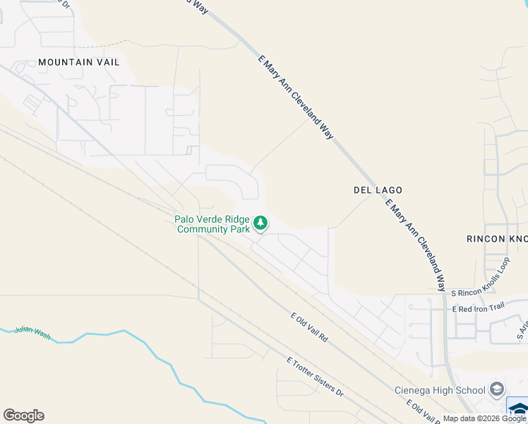 map of restaurants, bars, coffee shops, grocery stores, and more near 12666-13084 East Old Vail Road in Vail