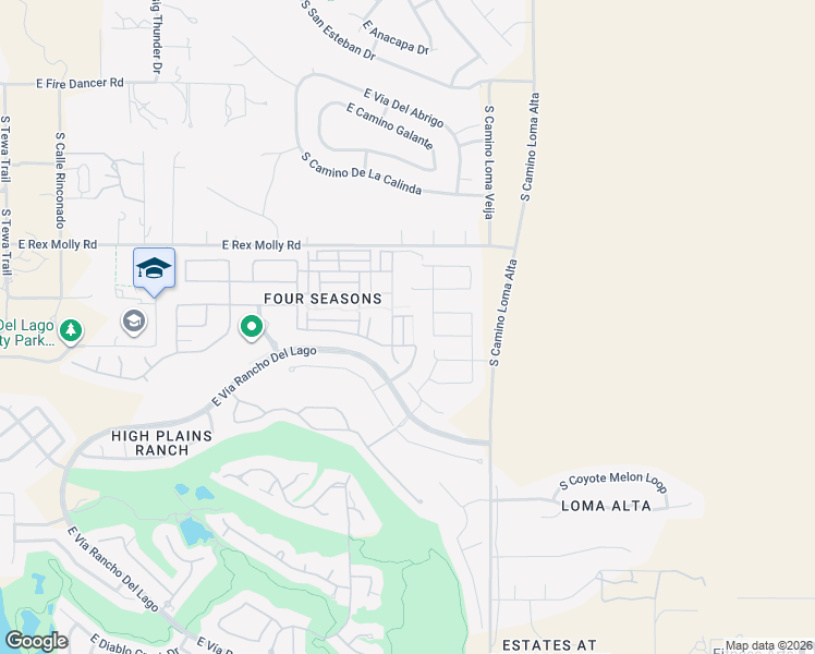 map of restaurants, bars, coffee shops, grocery stores, and more near 10262 South White Surrey Drive in Vail