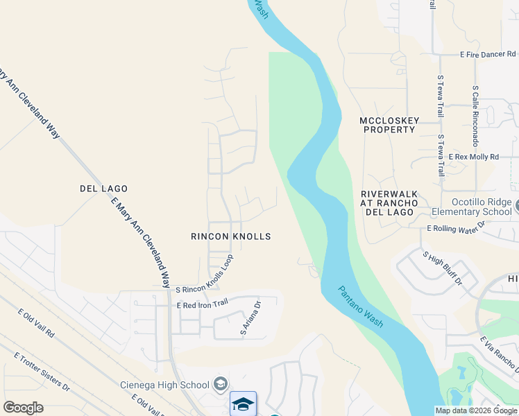 map of restaurants, bars, coffee shops, grocery stores, and more near 12875 East Pantano View Drive in Vail