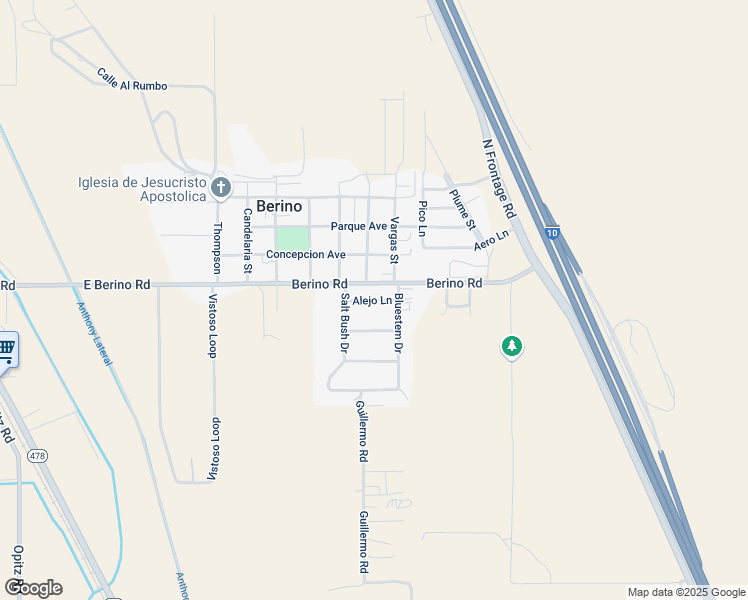 map of restaurants, bars, coffee shops, grocery stores, and more near 1158 Alejo Lane in Anthony