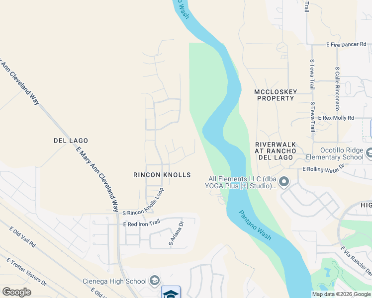 map of restaurants, bars, coffee shops, grocery stores, and more near 12875 East Pantano View Drive in Vail