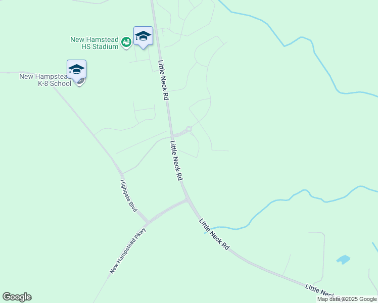 map of restaurants, bars, coffee shops, grocery stores, and more near Old Little Neck Road in Bloomingdale