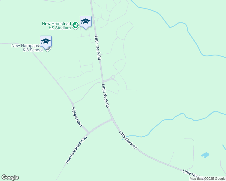 map of restaurants, bars, coffee shops, grocery stores, and more near Old Little Neck Road in Bloomingdale