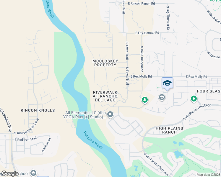 map of restaurants, bars, coffee shops, grocery stores, and more near 10149 South Rolling Water Drive in Vail