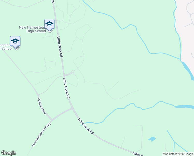 map of restaurants, bars, coffee shops, grocery stores, and more near Little Neck Road in Bloomingdale