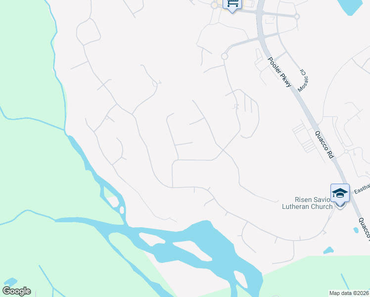 map of restaurants, bars, coffee shops, grocery stores, and more near 5 Cobham Draw in Pooler