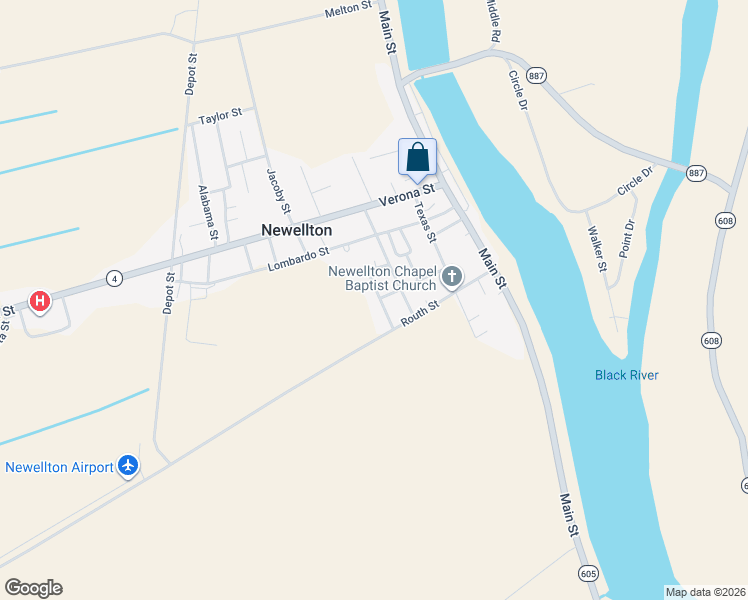 map of restaurants, bars, coffee shops, grocery stores, and more near 110 Mc Donald Street in Newellton