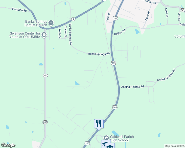 map of restaurants, bars, coffee shops, grocery stores, and more near 212 Old Alexandria Road in Columbia