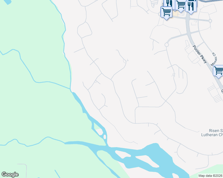 map of restaurants, bars, coffee shops, grocery stores, and more near 335 Spanton Crescent in Pooler