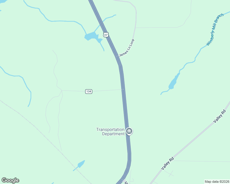 map of restaurants, bars, coffee shops, grocery stores, and more near 21 Louise Beall Road in Lumpkin