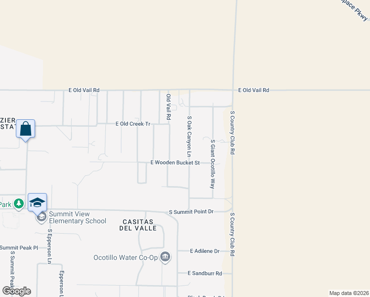 map of restaurants, bars, coffee shops, grocery stores, and more near 9938 South Oak Canyon Lane in Tucson
