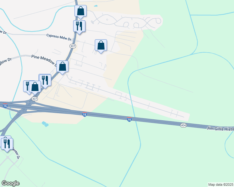 map of restaurants, bars, coffee shops, grocery stores, and more near 70-172 Village Drive in Garden City