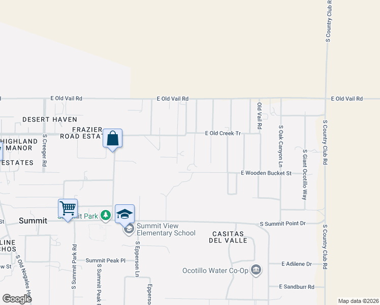 map of restaurants, bars, coffee shops, grocery stores, and more near 9942 South Cactus Apple Lane in Tucson