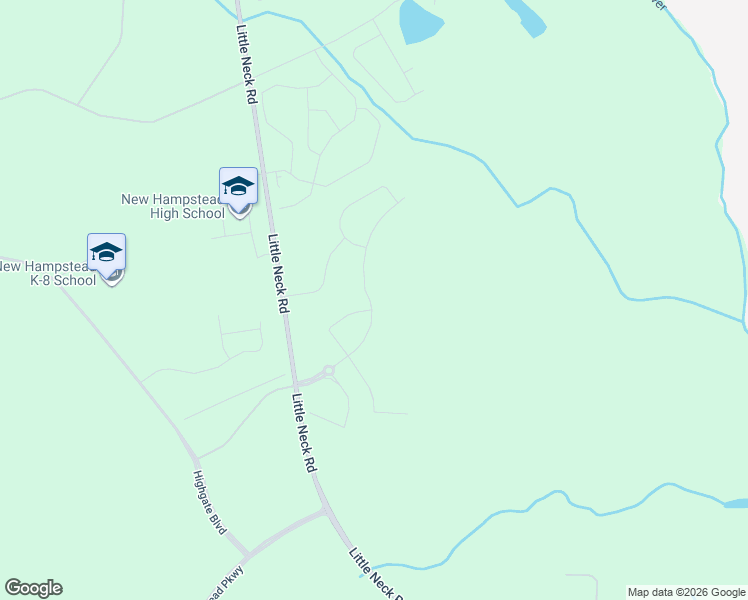 map of restaurants, bars, coffee shops, grocery stores, and more near Old Little Neck Road in Bloomingdale