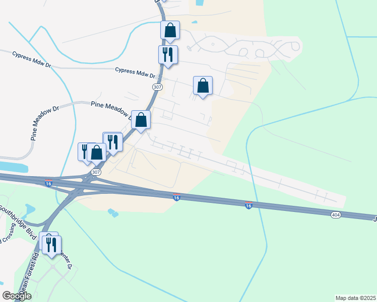 map of restaurants, bars, coffee shops, grocery stores, and more near 70 Village Drive in Garden City