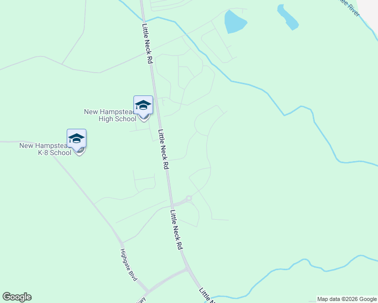 map of restaurants, bars, coffee shops, grocery stores, and more near Old Little Neck Road in Bloomingdale