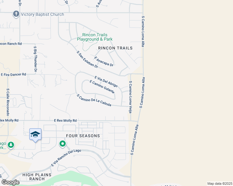map of restaurants, bars, coffee shops, grocery stores, and more near 14189 East Camino Galante in Vail