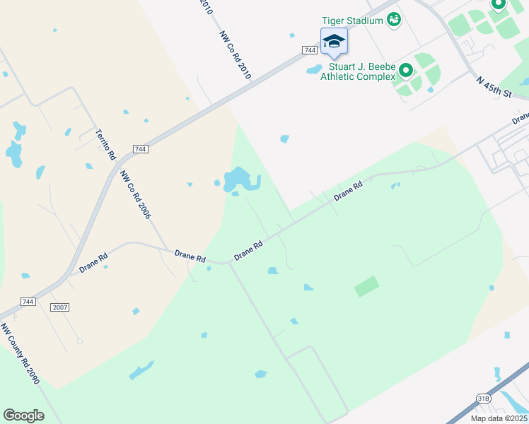 map of restaurants, bars, coffee shops, grocery stores, and more near 3304 County Road 2004 in Corsicana