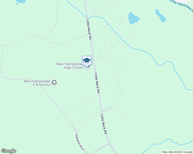 map of restaurants, bars, coffee shops, grocery stores, and more near Little Neck Road in Bloomingdale