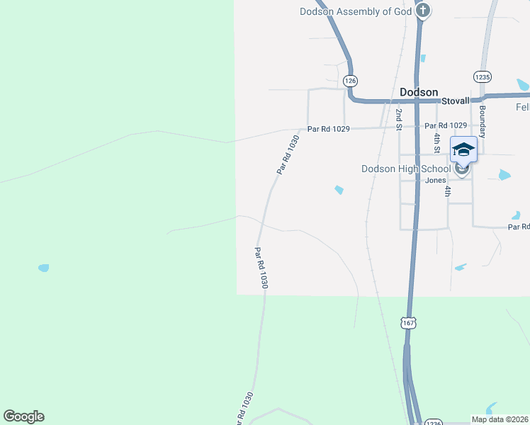 map of restaurants, bars, coffee shops, grocery stores, and more near in Dodson
