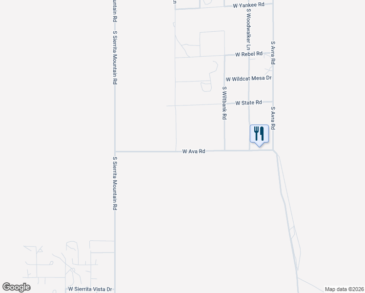 map of restaurants, bars, coffee shops, grocery stores, and more near 13700 West Ava Road in Tucson
