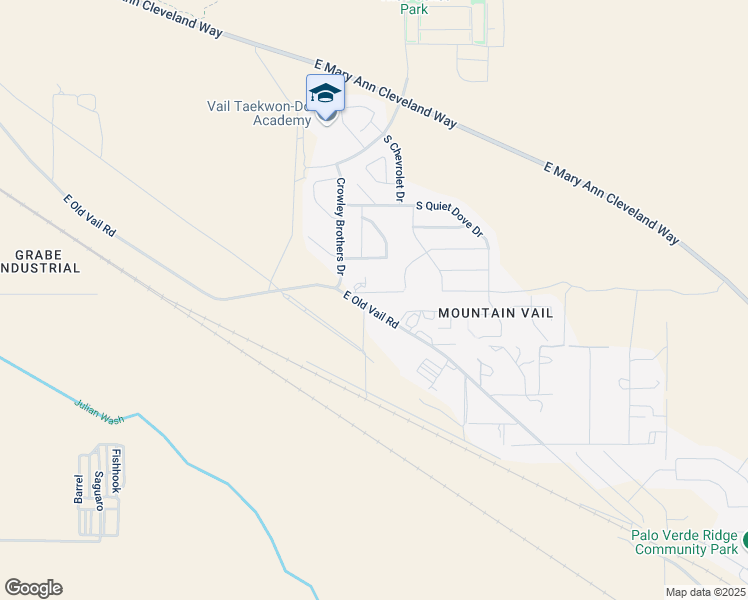 map of restaurants, bars, coffee shops, grocery stores, and more near 11208 East Old Vail Road in Tucson