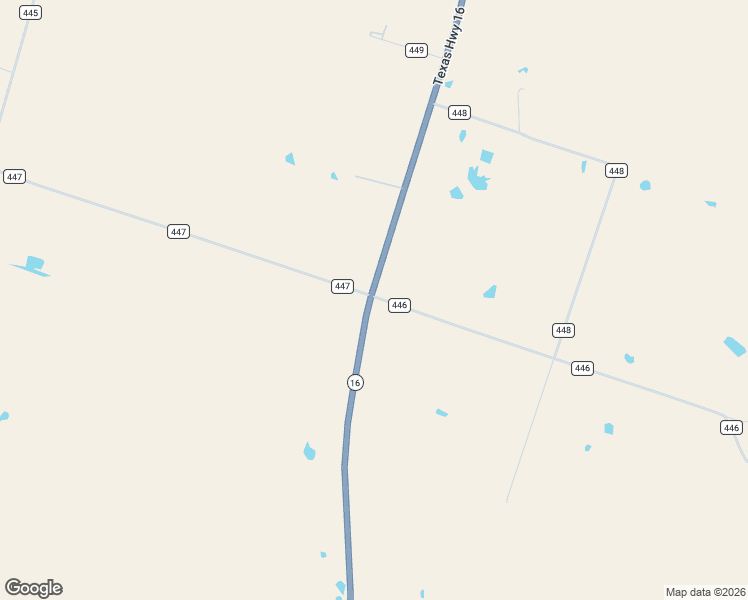 map of restaurants, bars, coffee shops, grocery stores, and more near 6831 Texas 16 in De Leon