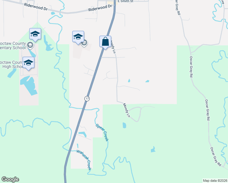 map of restaurants, bars, coffee shops, grocery stores, and more near 1205 Moody Lane in Butler