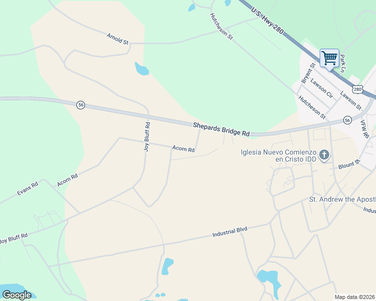 map of restaurants, bars, coffee shops, grocery stores, and more near 3878 Georgia 56 in Reidsville