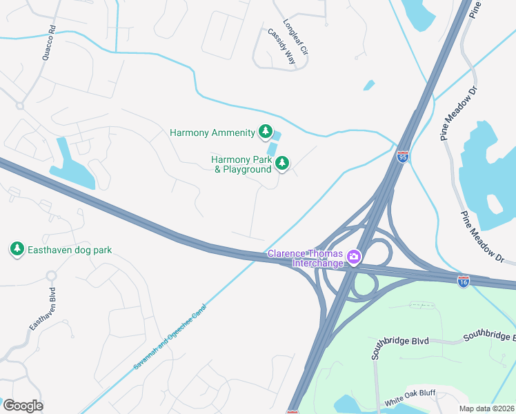 map of restaurants, bars, coffee shops, grocery stores, and more near 28 Jazz Drive in Pooler